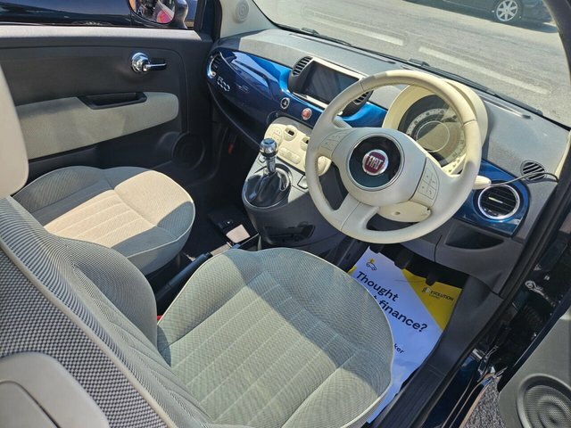 Fiat 500 Lounge Hatchback Blue #2