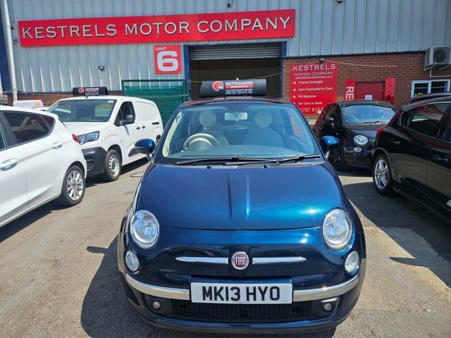 Fiat 500 Lounge Hatchback Blue #3