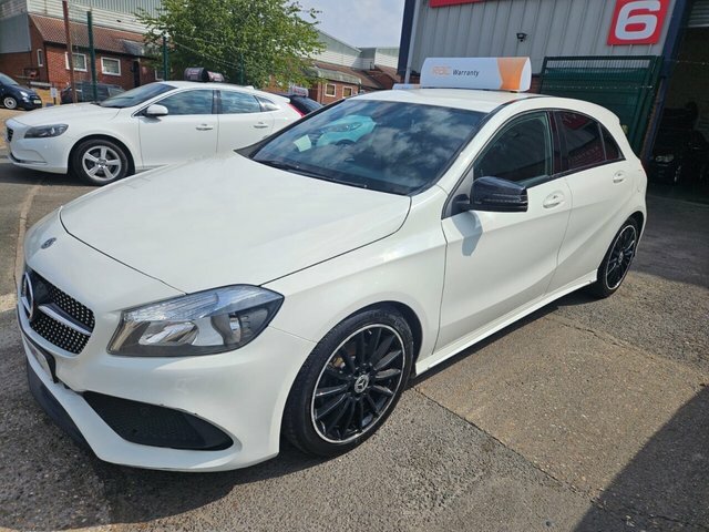 Mercedes-Benz A Class A160 Amg Line Hatchback White #6