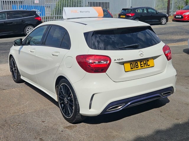 Mercedes-Benz A Class A160 Amg Line Hatchback White #5