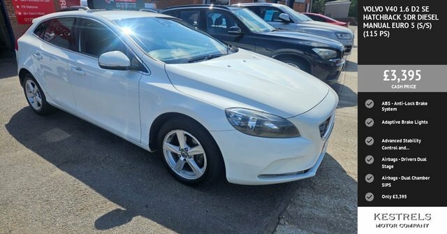 Volvo V40 D2 Se Hatchback White