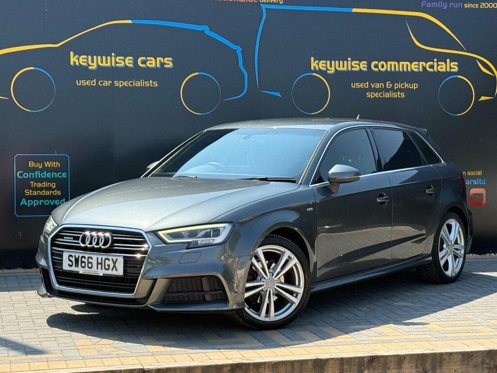 Audi A3 2.0 Tdi S Line Sportback Quattro Euro 6 Ss Grey
