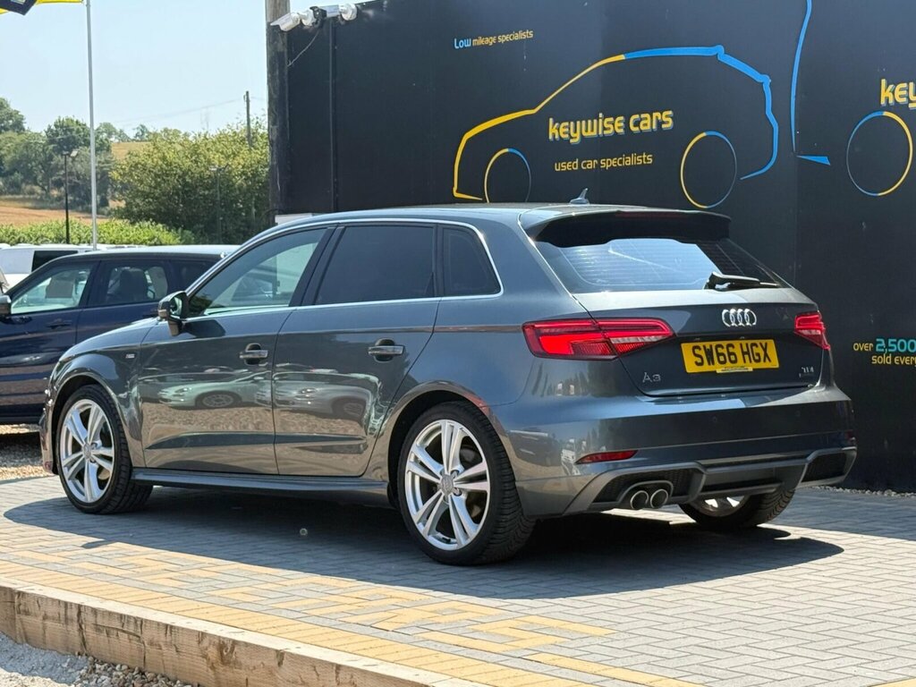 Audi A3 2.0 Tdi S Line Sportback Quattro Euro 6 Ss Grey #3