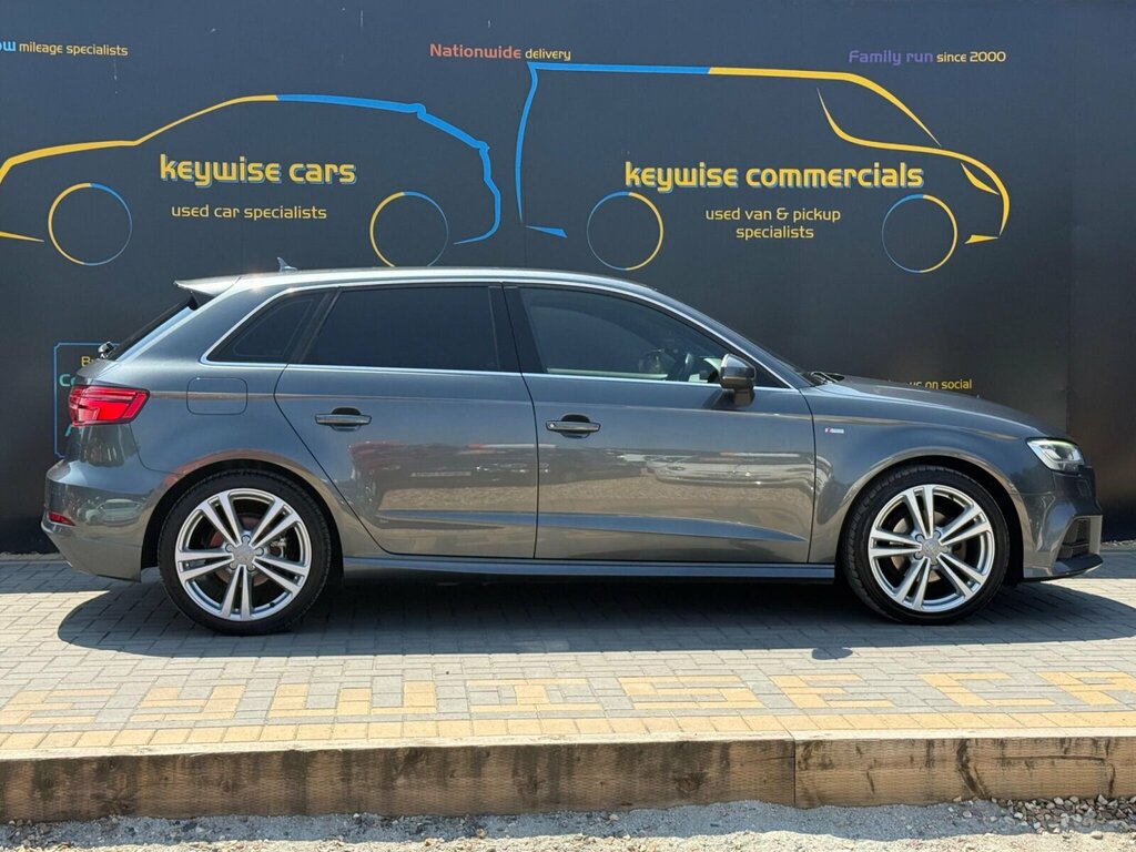 Audi A3 2.0 Tdi S Line Sportback Quattro Euro 6 Ss Grey #6