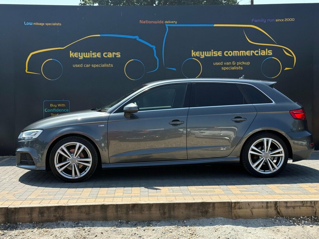 Audi A3 2.0 Tdi S Line Sportback Quattro Euro 6 Ss Grey #2