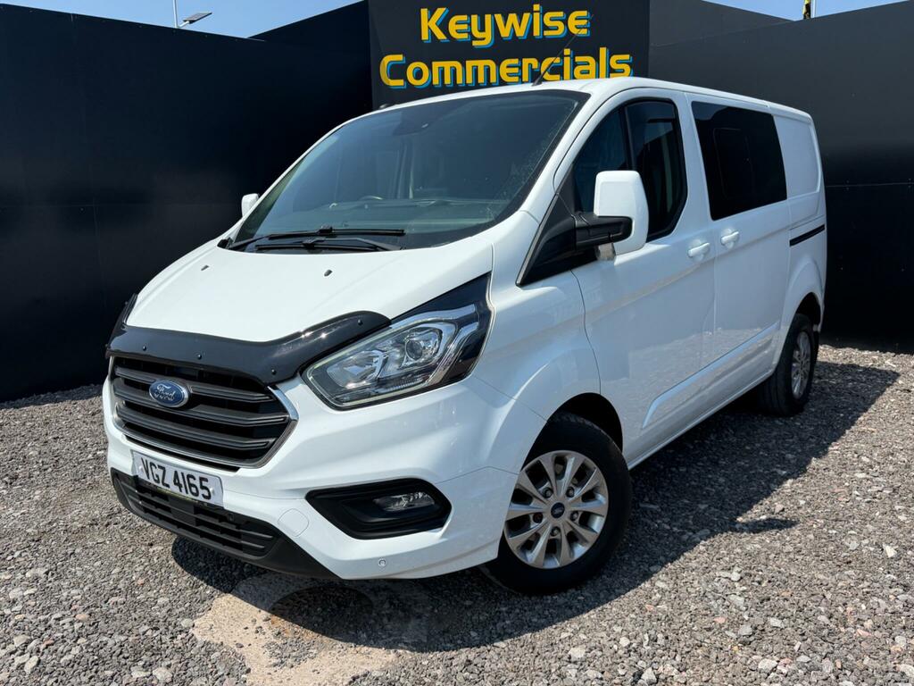 Ford Transit Custom 2.0 320 Ecoblue Limited Crew Van L1 H1 Euro 6 VGZ4165 White #2
