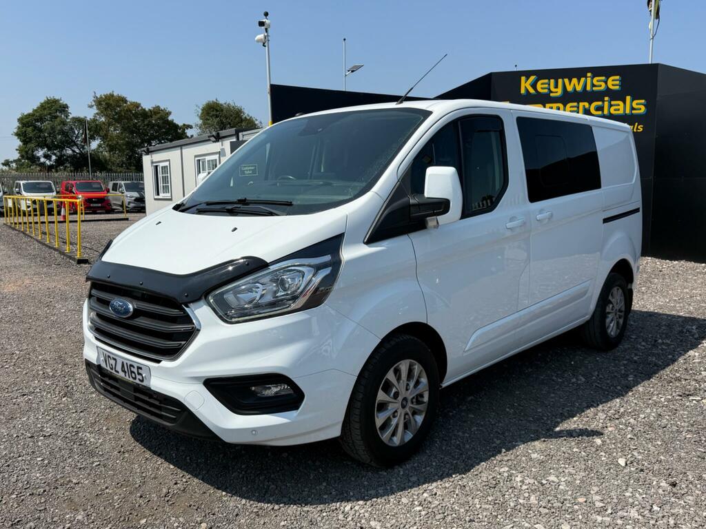 Ford Transit Custom 2.0 320 Ecoblue Limited Crew Van L1 H1 Euro 6 VGZ4165 White #3