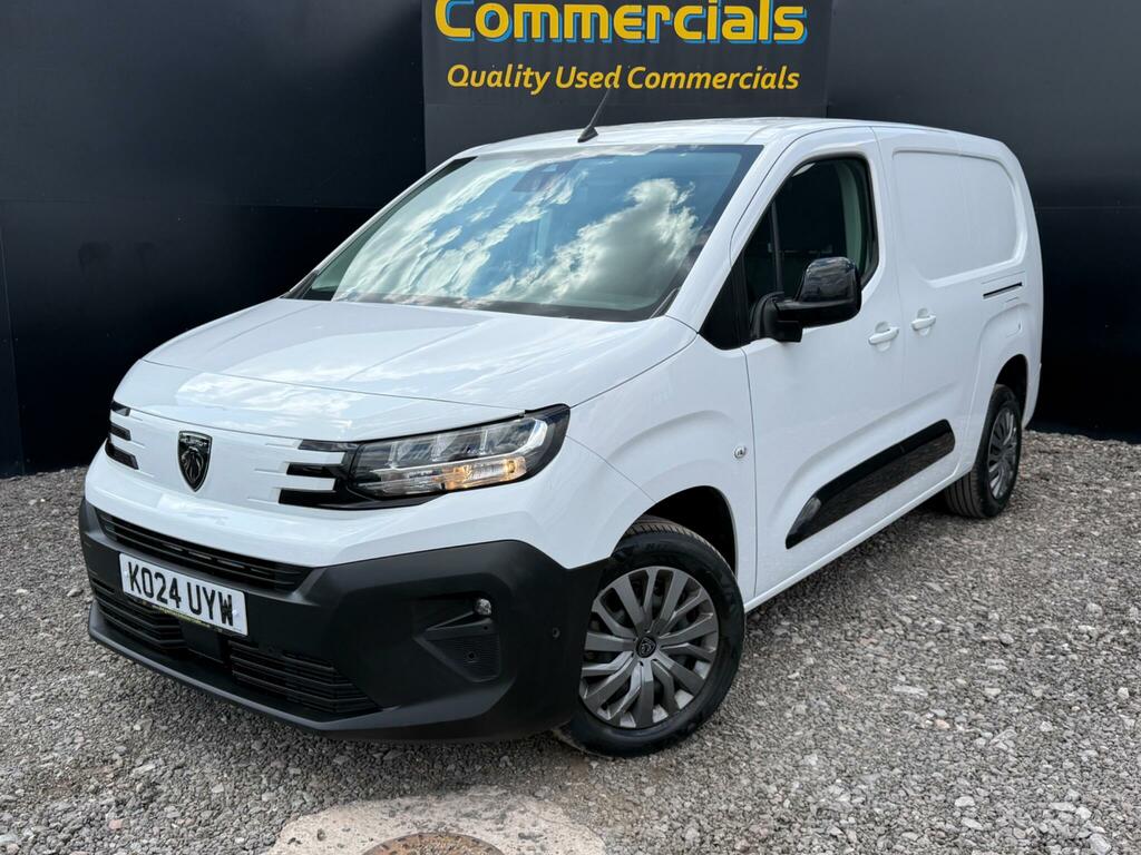 Peugeot Partner 1.5 Bluehdi 950 Asphalt Long Panel Van Lwb Euro 6 White #2