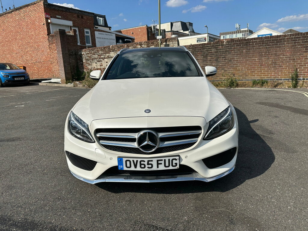 Mercedes-Benz C Class 2.1 C250d Amg Line Premium Plus Estate Diese OV65FUG White #5