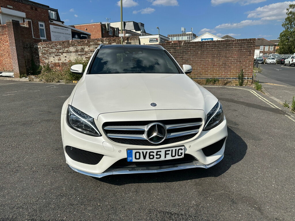 Mercedes-Benz C Class 2.1 C250d Amg Line Premium Plus Estate Diese OV65FUG White #4