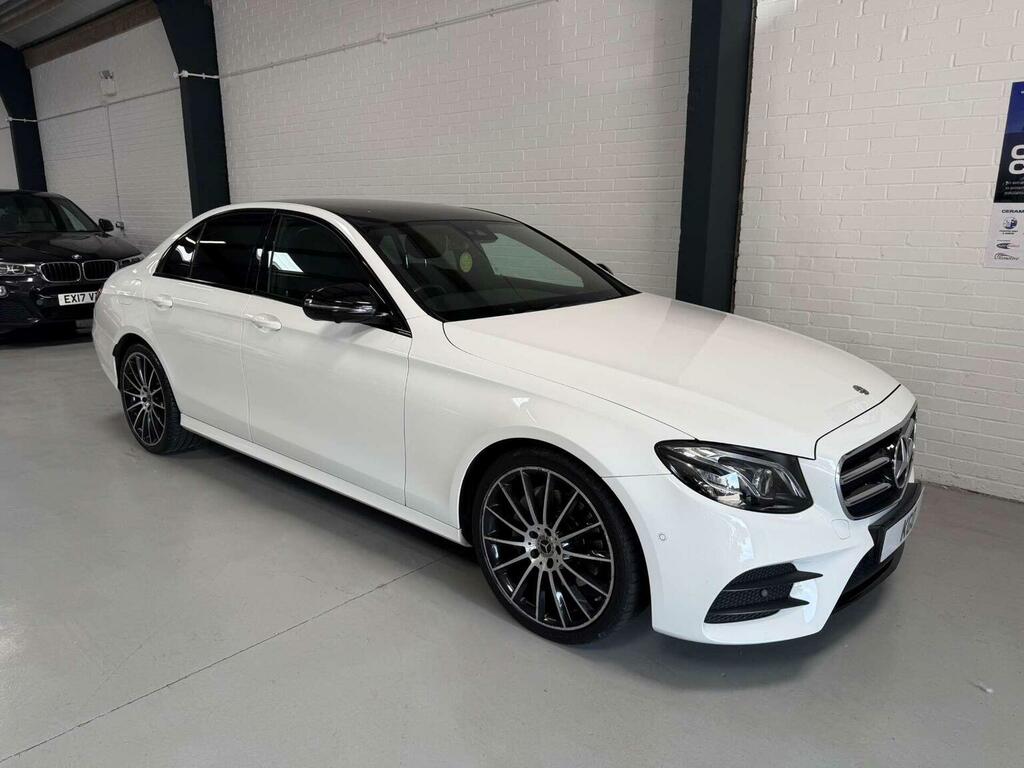 Mercedes-Benz E Class 2.0 E220d Amg Line Night Edition Premium G-troni White #2