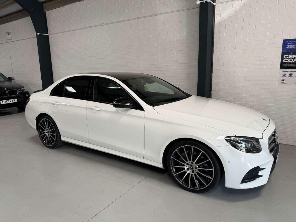 Mercedes-Benz E Class 2.0 E220d Amg Line Night Edition Premium G-troni White #3
