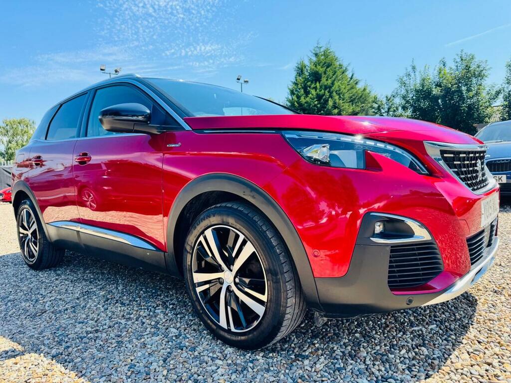 Peugeot 3008 1.6 Puretech Gt Line Eat Euro 6 Ss YO19NKL Red #5