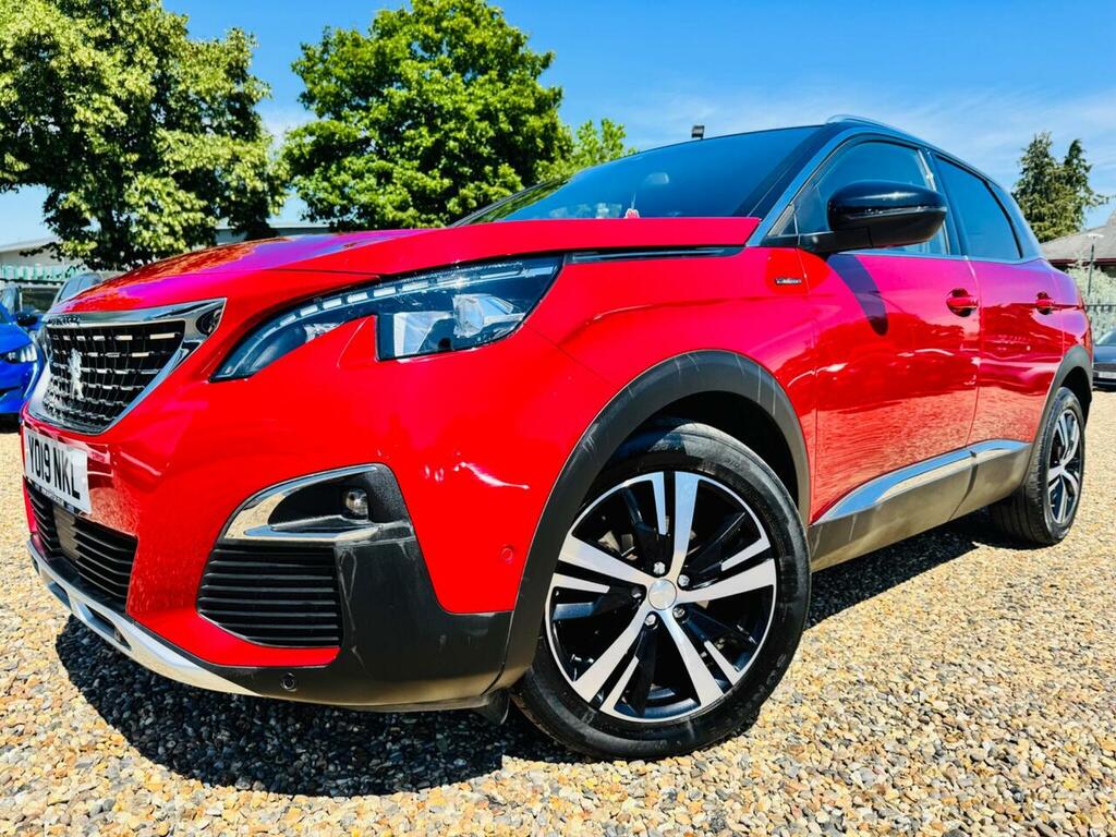 Peugeot 3008 1.6 Puretech Gt Line Eat Euro 6 Ss YO19NKL Red #3