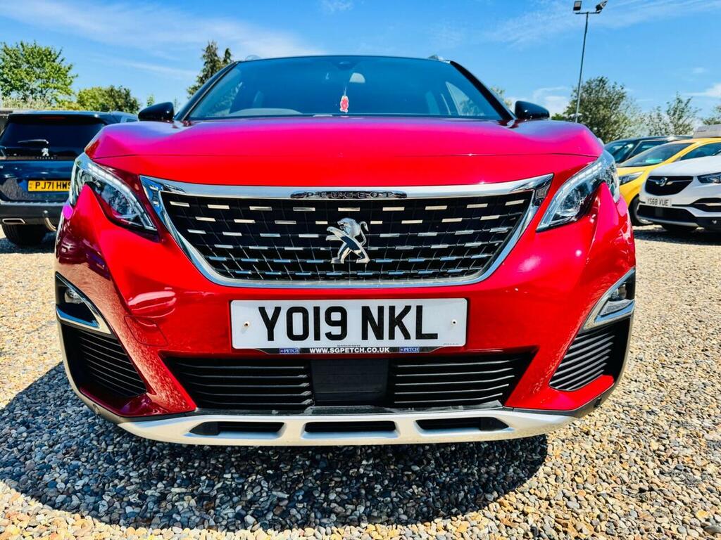 Peugeot 3008 1.6 Puretech Gt Line Eat Euro 6 Ss YO19NKL Red #2
