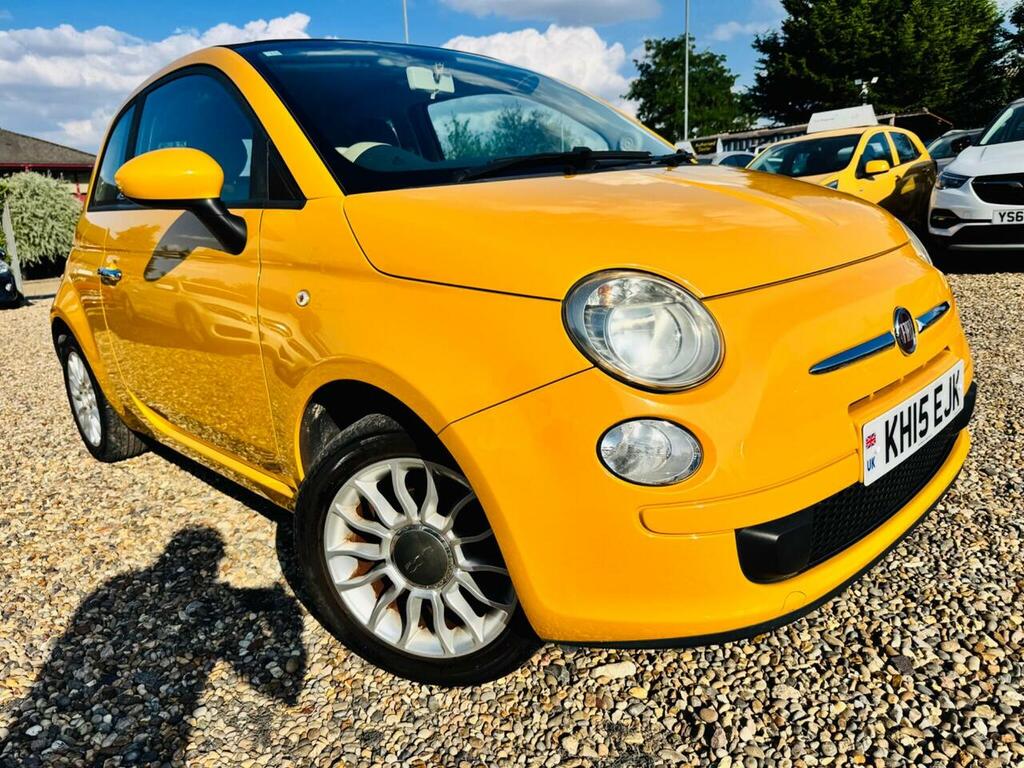 Fiat 500C 1.2 Lounge Convertible Dualogic Euro 6 Yellow