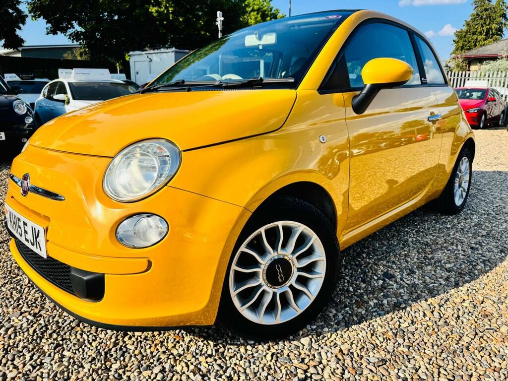 Fiat 500C 1.2 Lounge Convertible Dualogic Euro 6 Yellow #3