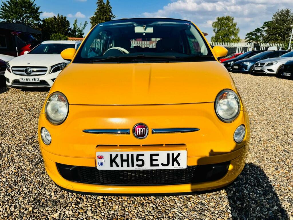 Fiat 500C 1.2 Lounge Convertible Dualogic Euro 6 Yellow #2