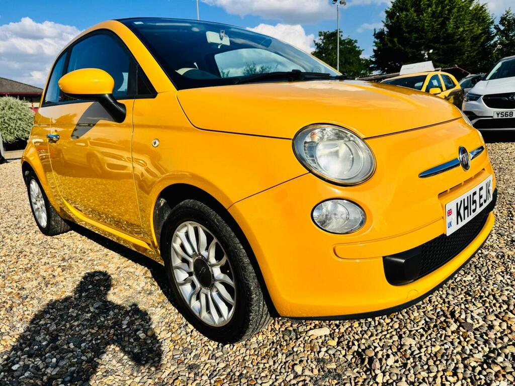 Fiat 500C 1.2 Lounge Convertible Dualogic Euro 6 Yellow #5