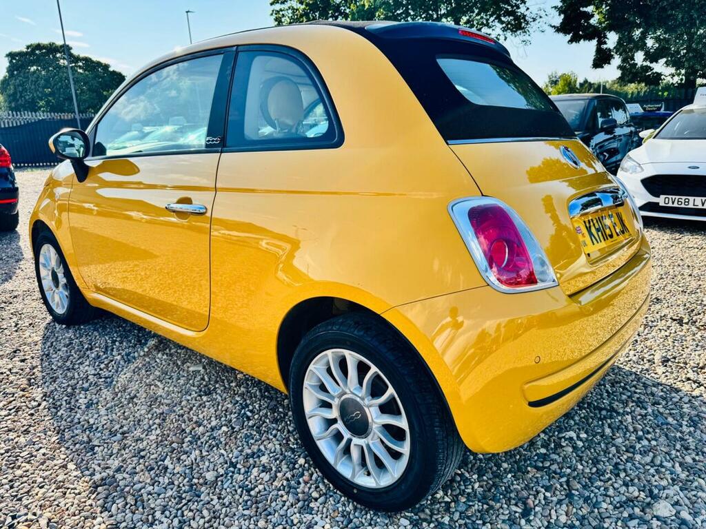 Fiat 500C 1.2 Lounge Convertible Dualogic Euro 6 Yellow #4
