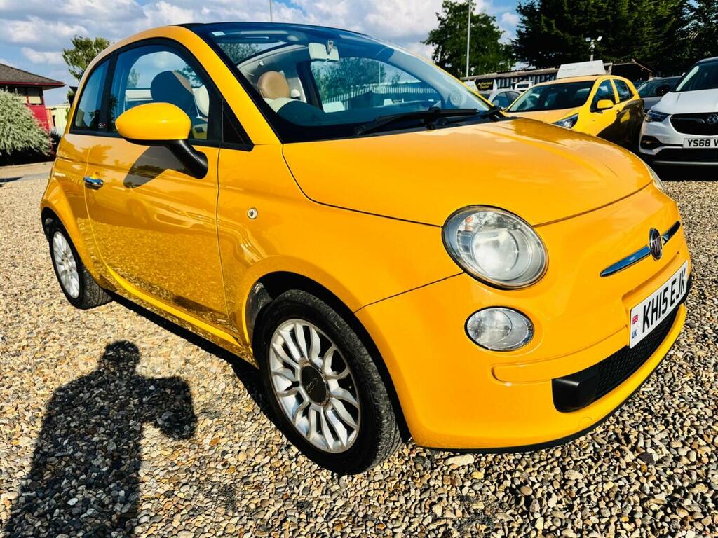 Fiat 500C 1.2 Lounge Convertible Dualogic Euro 6 Yellow #6