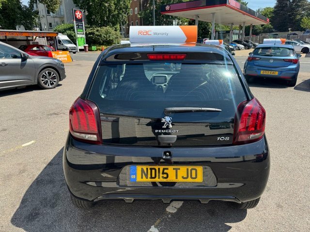 Peugeot 108 2015 1.0 Active Hatchback 2 Tronic Euro ND15TJO Black #5
