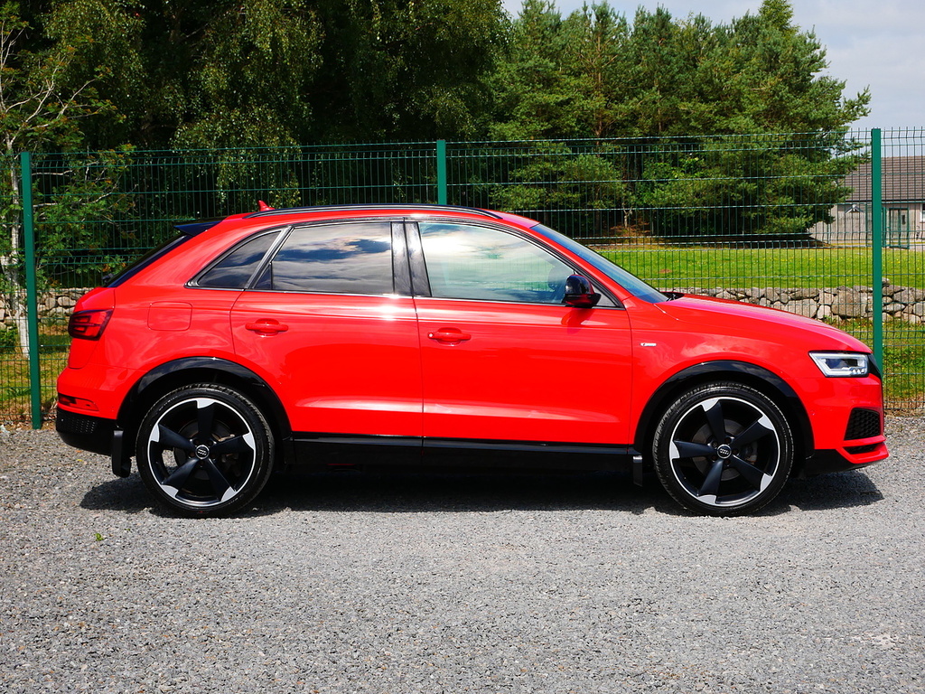 Audi Q3 2.0 Tdi Black Edition Quattro S-tronic U3388 Ule Red #5
