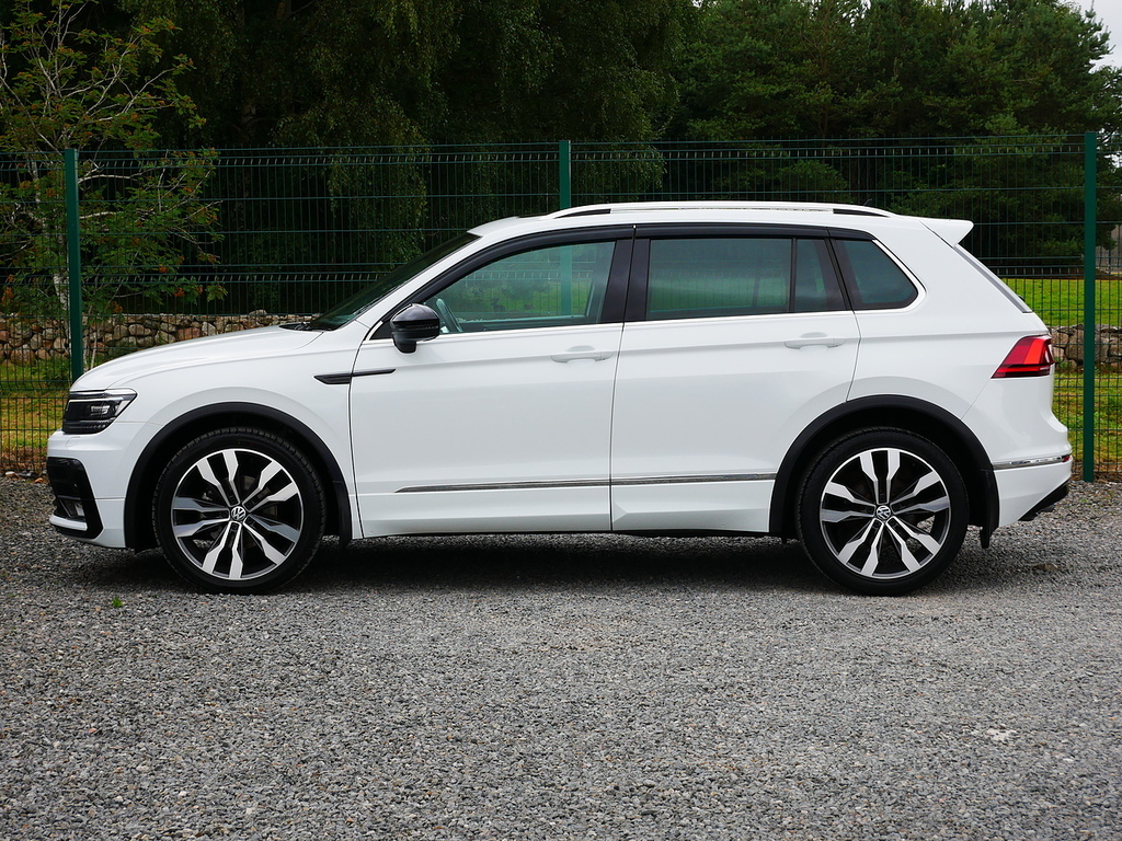 Volkswagen Tiguan 2.0 Tdi R-line 4Motion Euro 6 U3390 Ule White #6