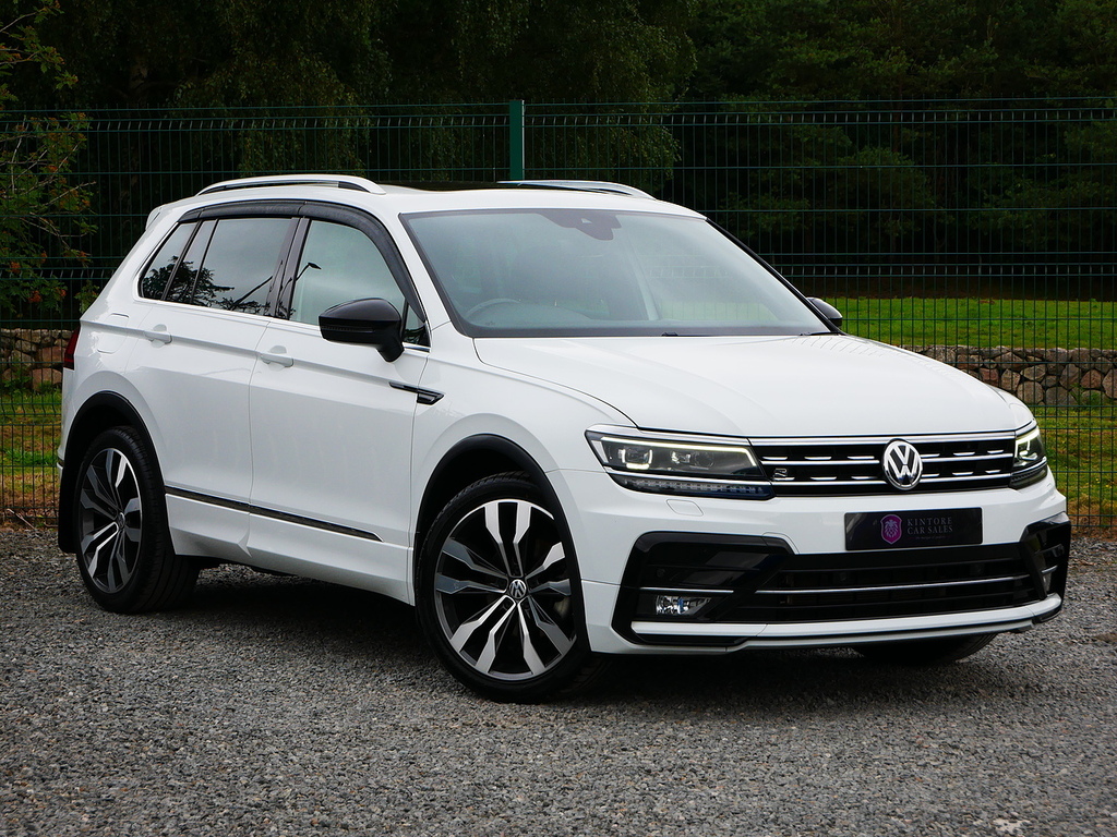 Volkswagen Tiguan 2.0 Tdi R-line 4Motion Euro 6 U3390 Ule White