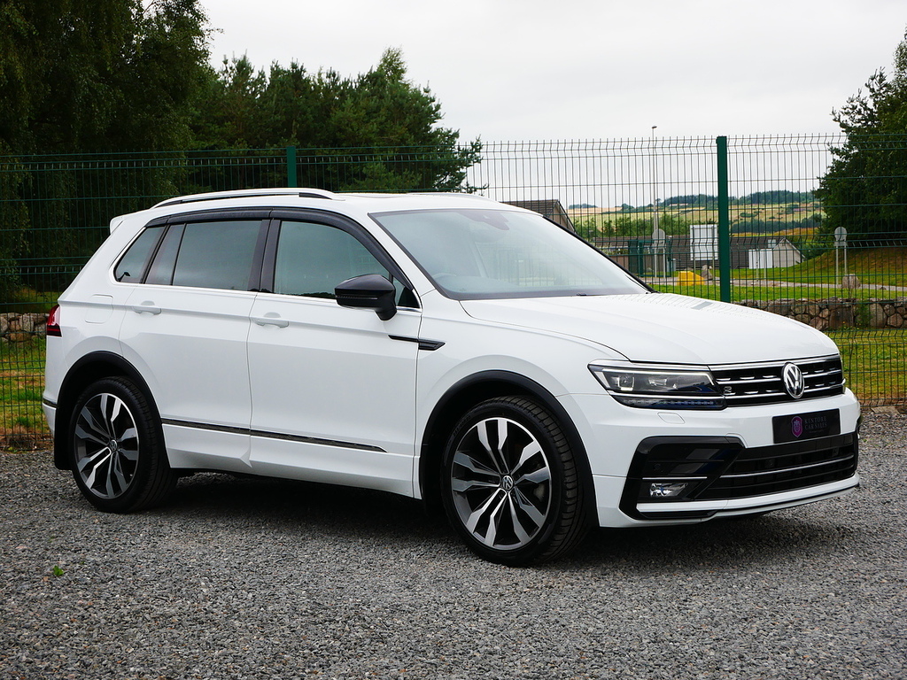 Volkswagen Tiguan 2.0 Tdi R-line 4Motion Euro 6 U3390 Ule White #2