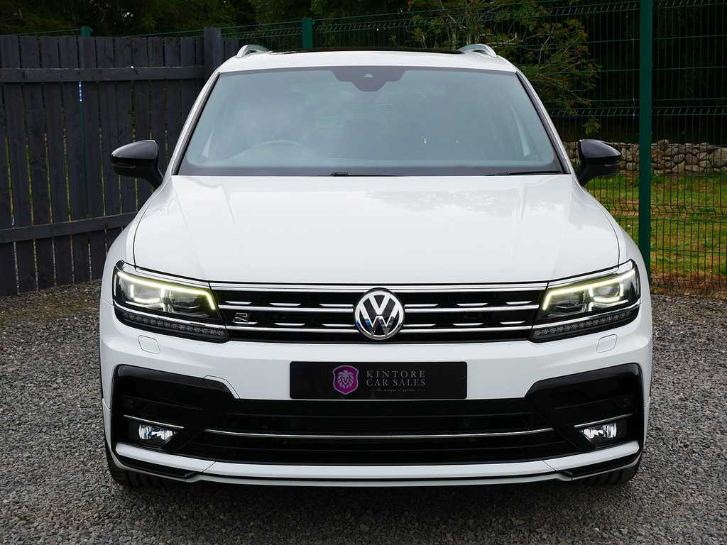 Volkswagen Tiguan 2.0 Tdi R-line 4Motion Euro 6 U3390 Ule White #3