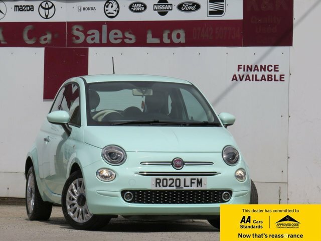 Fiat 500 2020 1.2 Lounge Hatchback Dualogic Euro Green