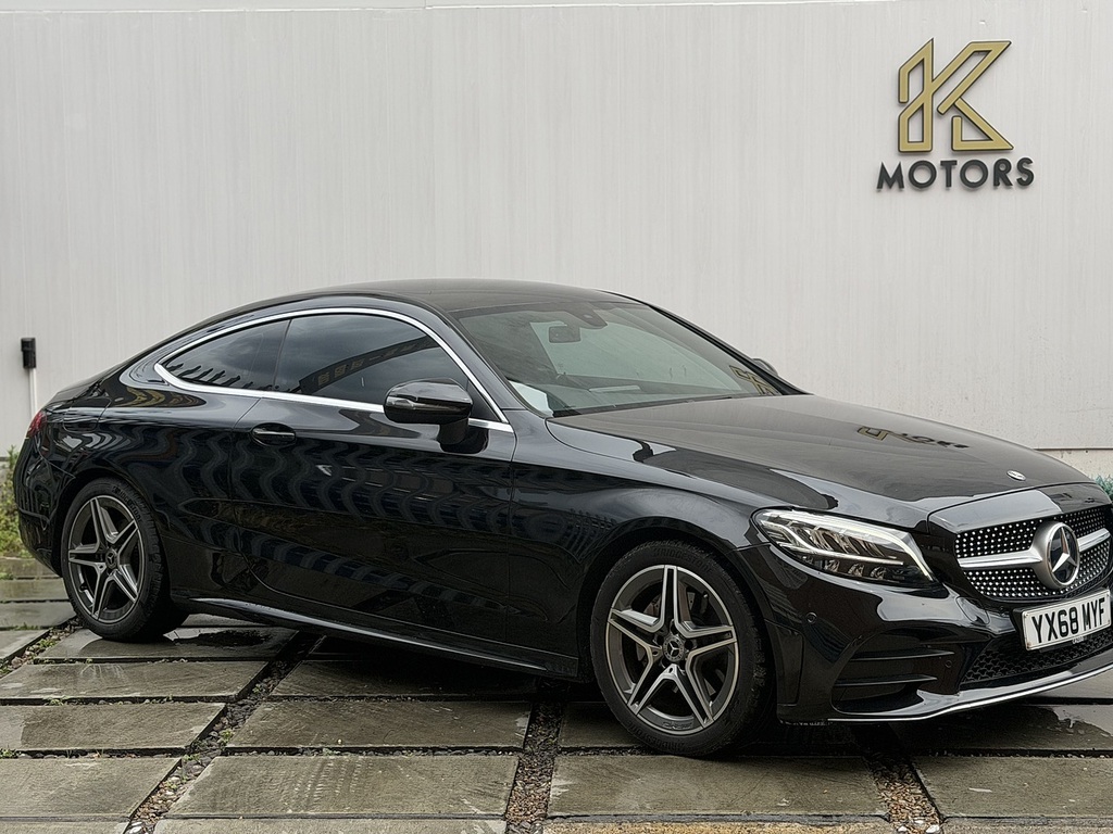 Mercedes-Benz C Class 1.5 C200 Mhev Amg Line Coupe G-tronic Black