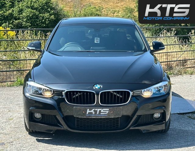 BMW 3 Series 320D M Sport Saloon YJ14YOW Black #2
