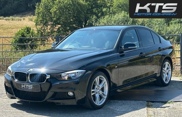 BMW 3 Series 320D M Sport Saloon YJ14YOW Black #3