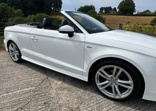 Audi A3 Cabriolet Tdi S Line Convertible White #6