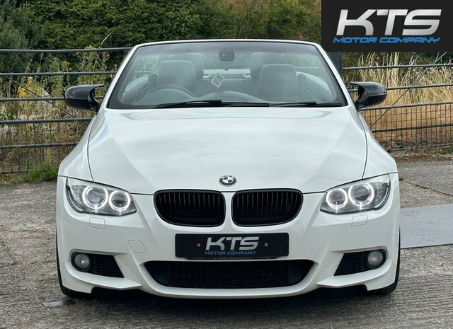BMW 3 Series 320D M Sport Convertible YA13DWU White #2