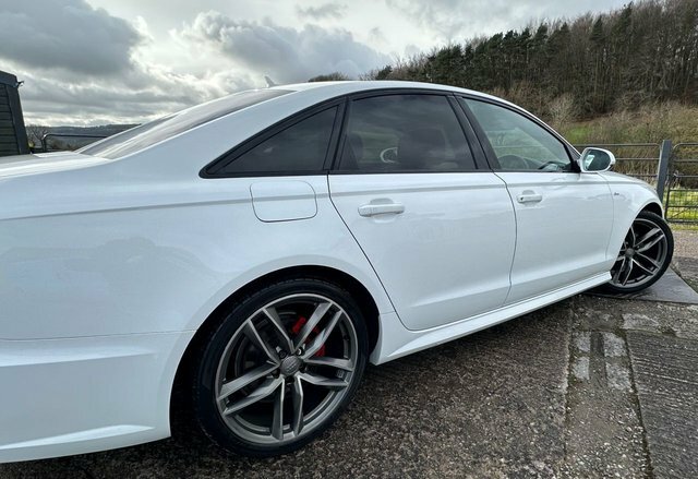 Audi A6 Saloon Tdi S Line Black Edition White #16
