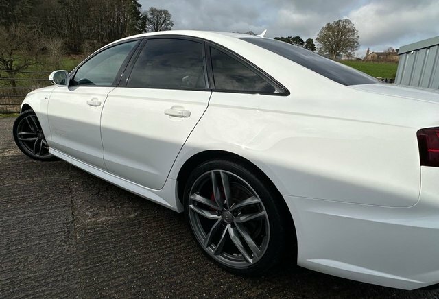 Audi A6 Saloon Tdi S Line Black Edition White #15