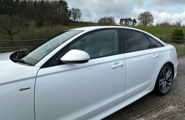 Audi A6 Saloon Tdi S Line Black Edition White #9