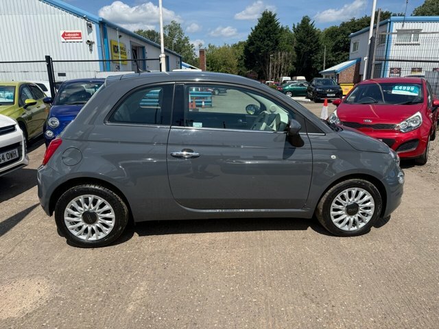 Fiat 500 1.2 Lounge Hatchback Euro 6 S S RX69HXR Grey #2