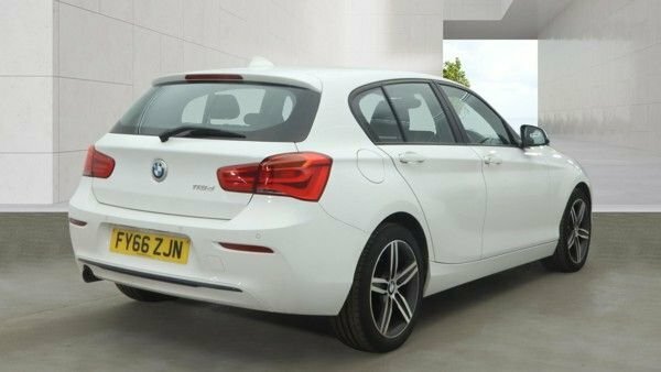 BMW 1 Series 2.0 118D Sport Hatchback Euro 6 White #4