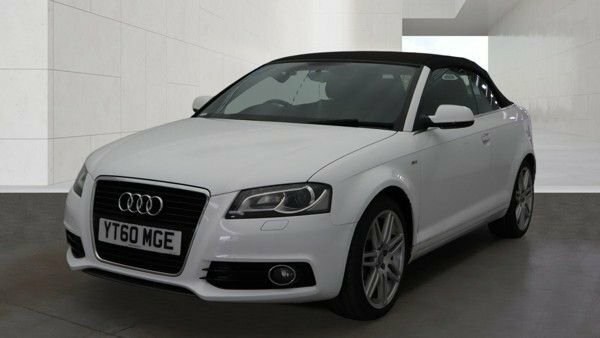 Audi A3 Cabriolet 2.0 Tdi S Line Convertible Euro White #2