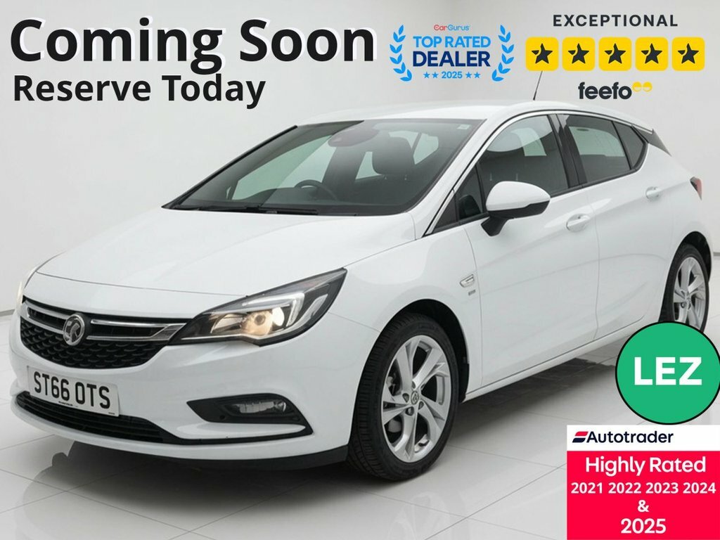 Vauxhall Astra 1L Sri White
