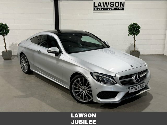 Mercedes-Benz C Class 2.1 C220d Amg Line Premium Coupe G-tr Silver