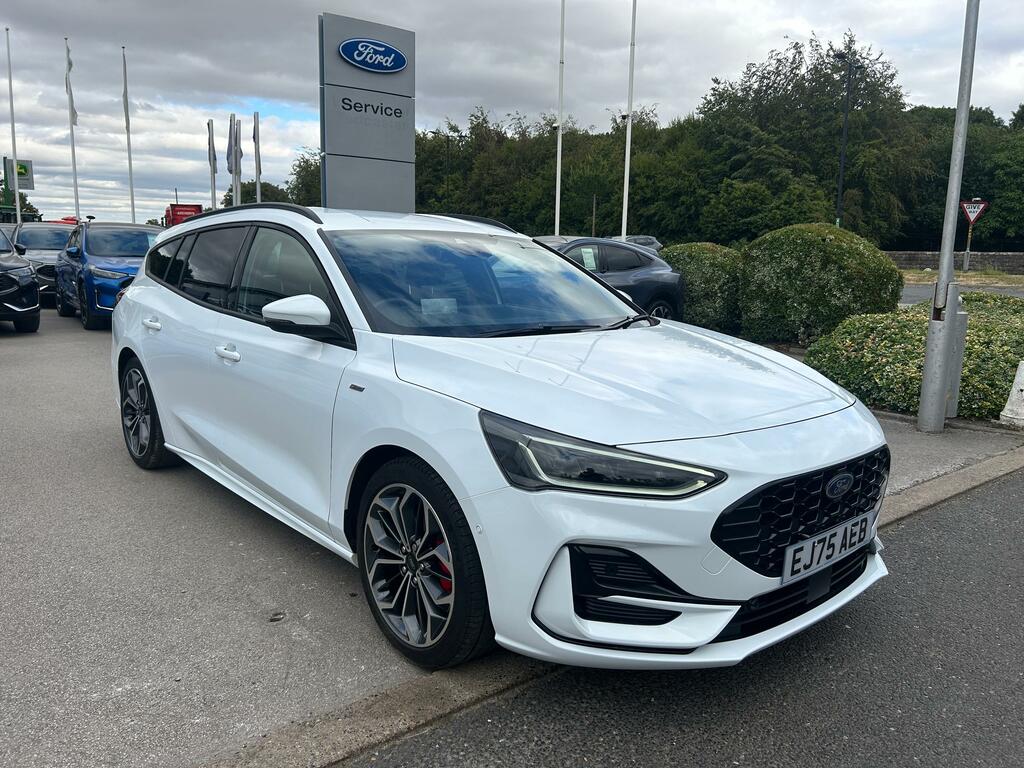 Ford Focus 1.0 Mhev St-line X 155Ps Mild Hybrid Estate M EJ75AEB White