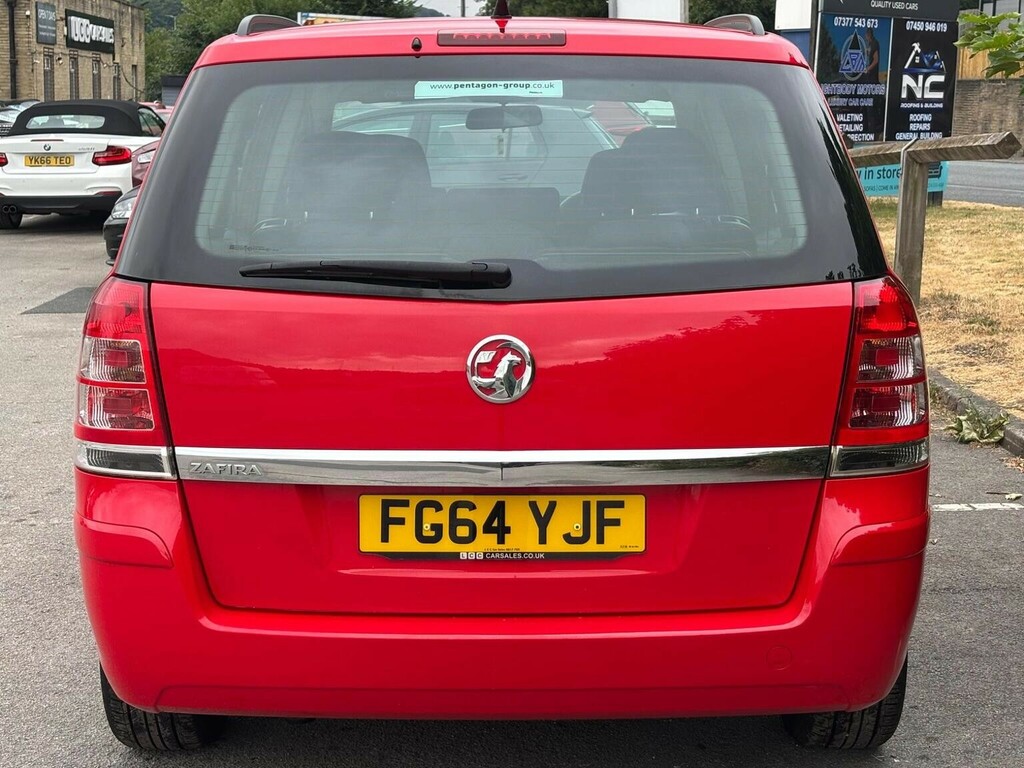 Vauxhall Zafira Mpv 1.8 16V Exclusiv Euro 5 201464 Red #6