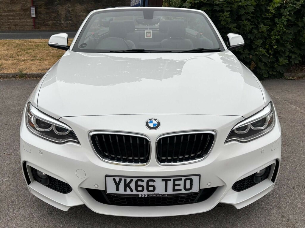 BMW 2 Series Convertible 2.0 220I M Sport Euro 6 Ss 201 White #2