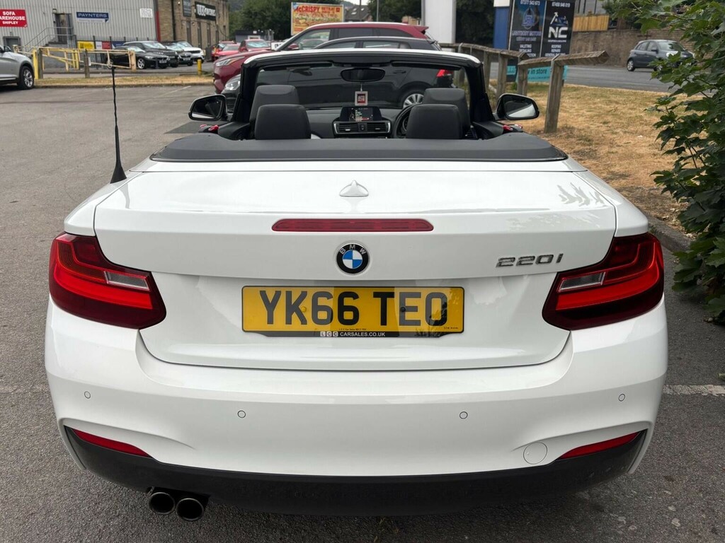 BMW 2 Series Convertible 2.0 220I M Sport Euro 6 Ss 201 White #6