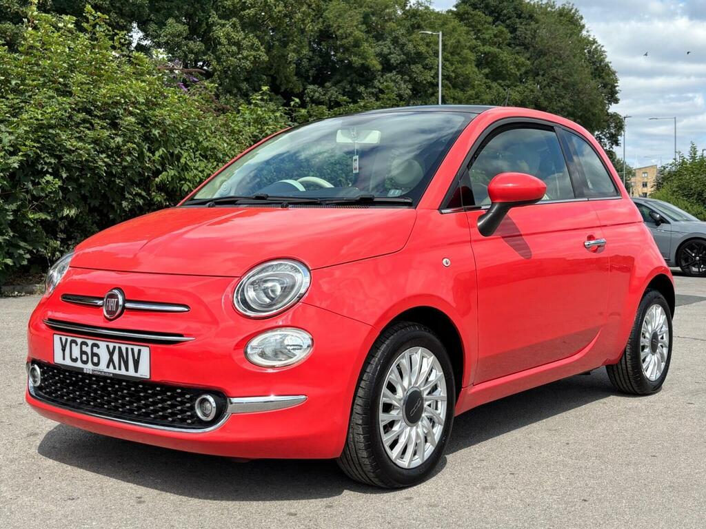 Fiat 500 Hatchback 1.2 Lounge Euro 6 Ss 201666 YC66XNV Pink